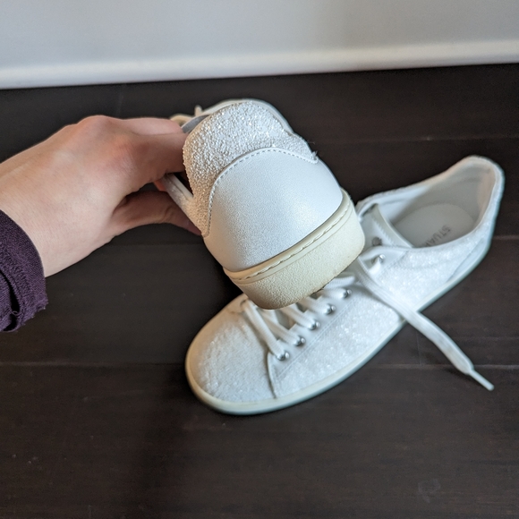 Stuart Weitzman white glitter sneakers - Picture 7 of 7